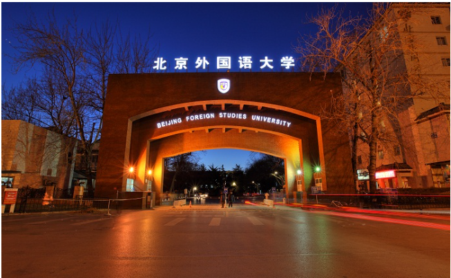 北京外国语大学全景图片